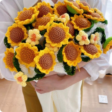 Rose Bouquet Blanket Handmade Nap Flower Blanket